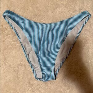 Lilly Pulitzer Blue and White Striped Bikini Bottom